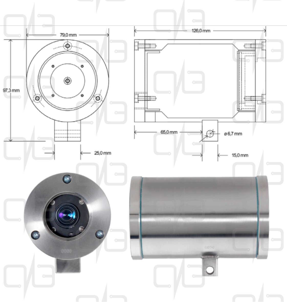 T10-VA-0-005-P-N ToughCam miniZoom Аналоговая видеокамера